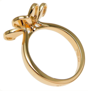 Van Cleef Yellow Gold Frivole Ring Size 5 3