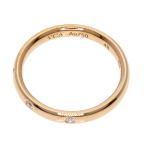 Van Cleef Rose Gold Tendrement étoile Ring Size 4.5 4