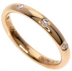 Van Cleef Rose Gold Tendrement étoile Ring Size 4.5 7
