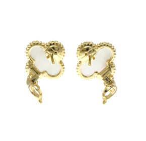 Van Cleef Vintage Alhambra Earrings 15mm x 15mm 7