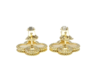Van Cleef Vintage Alhambra Earrings 15mm x 15mm 5