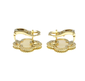 Van Cleef Vintage Alhambra Earrings 15mm x 15mm 6