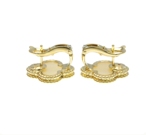 Van Cleef Vintage Alhambra Earrings 15mm x 15mm 8