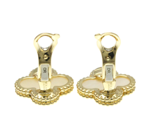 Van Cleef Vintage Alhambra Earrings 15mm x 15mm 4