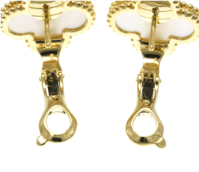 Van Cleef Vintage Alhambra Earrings 15mm x 15mm 3