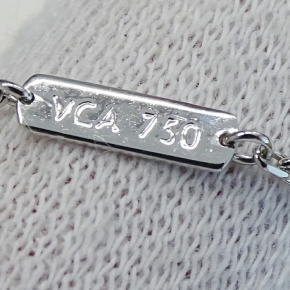 Van Cleef White Gold Frivole Necklace 12