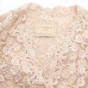 Cherie D Bespoke  andcrafted Flower Pattern Feather Jacket 3