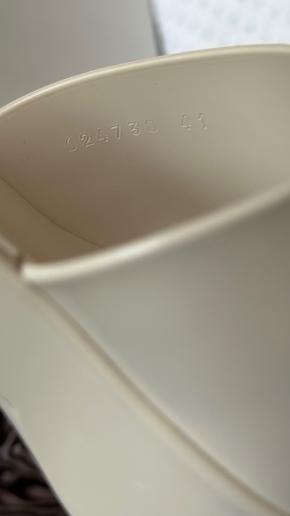 Gucci White Rubber Mules 2