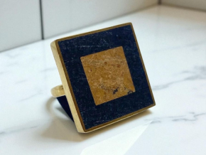 Pippa Small Sterling Silver And Lapis Ring 2