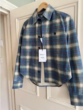 Bottega Veneta Runway Checked Leather Shirt as Worn by Kate Moss 4