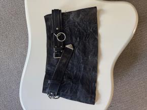 Prada Black Belted Leather Mini Skirt 5