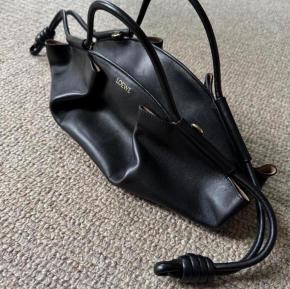 Loewe Medium Black Leather Paseo Bag 8