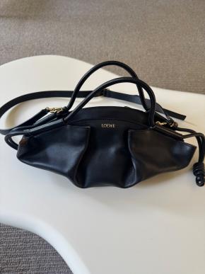 Loewe Medium Black Leather Paseo Bag 2