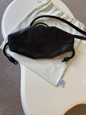 Loewe Medium Black Leather Paseo Bag 5