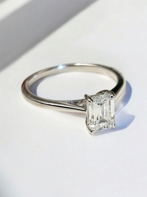 Bespoke Lab Grown White Gold 1 Carat Diamond Ring 11