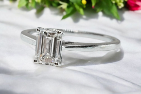 Bespoke Lab Grown White Gold 1 Carat Diamond Ring 4