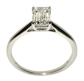 Bespoke Lab Grown White Gold 1 Carat Diamond Ring 3
