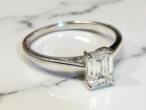Bespoke Lab Grown White Gold 1 Carat Diamond Ring 2