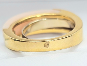 Vintage French Coral And Diamond Gold Ring 3