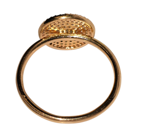 Champagne Diamond Set Icon Ring 4