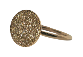 Champagne Diamond Set Icon Ring 6