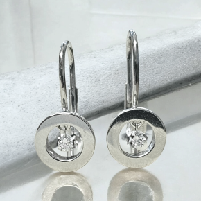 Bespoke Diamond And White Gold Earrings 10