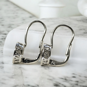 Bespoke Diamond And White Gold Earrings 8
