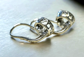 Bespoke Diamond And White Gold Earrings 6