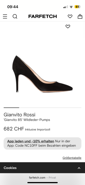 Gianvito Rossi Black Suede 85 Pumps 8