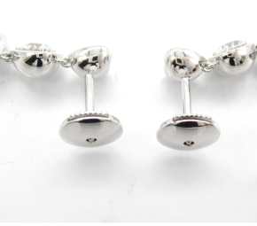 Cartier Triple Diamond Heart Earrings 5