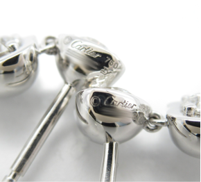 Cartier Triple Diamond Heart Earrings 4