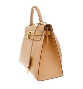 Hermes Tan With White Stitching Kelly 32cms 3