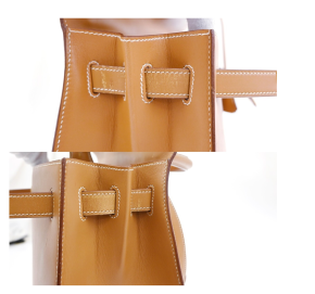 Hermes Tan With White Stitching Kelly 32cms 14