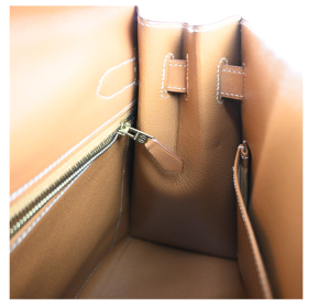 Hermes Tan With White Stitching Kelly 32cms 10