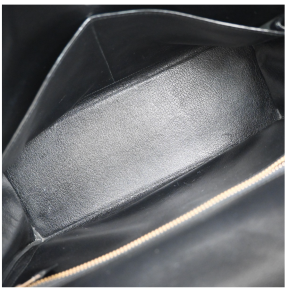 Hermes Black Kelly With Gold Hardware 32Cms 9