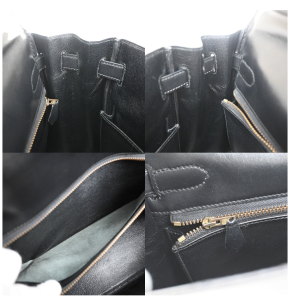 Hermes Black Kelly With Gold Hardware 32Cms 8