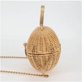 Chanel Heart Padlock Wicker Bag 5