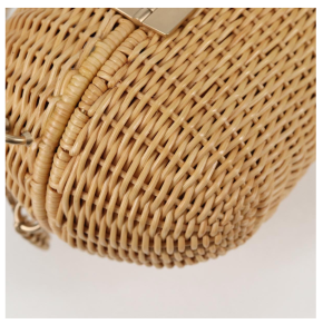 Chanel Heart Padlock Wicker Bag 23