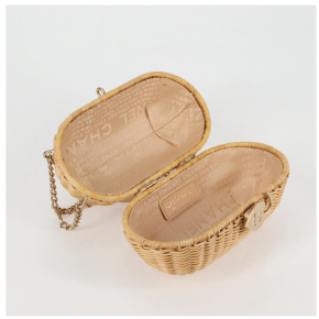 Chanel Heart Padlock Wicker Bag 18