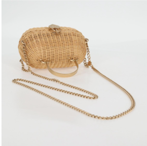 Chanel Heart Padlock Wicker Bag 4