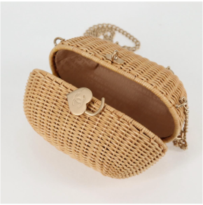 Chanel Heart Padlock Wicker Bag 9