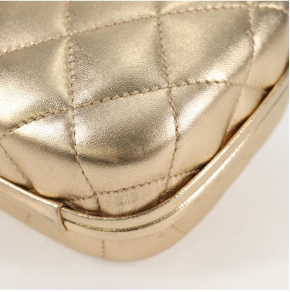 Chanel Logo CC Gold Bag 15
