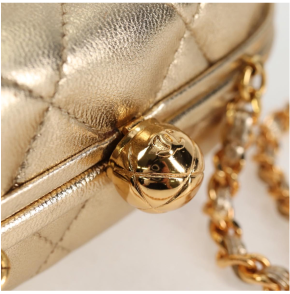 Chanel Logo CC Gold Bag 18