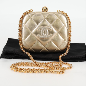 Chanel Logo CC Gold Bag 2