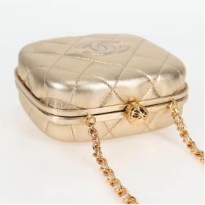 Chanel Logo CC Gold Bag 16