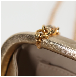 Chanel Logo CC Gold Bag 8