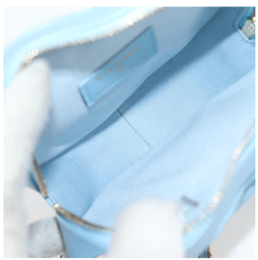 Chanel Pale Blue Quilted Leather Heart Crossbody Bag 13