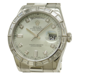 Rolex Day-Date Silver Watch 36mm 3