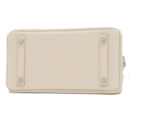 Hermès Cream Birkin 25 in Taurillon Clemence 4