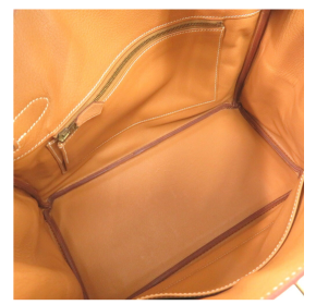 Hermès Caramel/White Stitch Birkin 30 7
